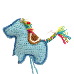 Llavero Colgante de Ganchillo Manual con Diseño de Caballo Pequeño de Dibujos Animados, Tejido, para la Buena Suerte, Prosperidad y Buenos Eventos, Venta Directa de Fábrica Peanut - Product Image 4
