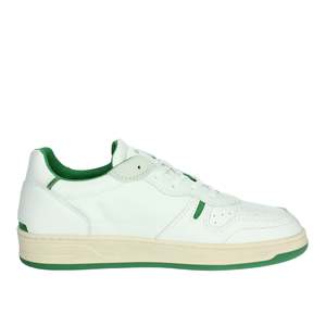 D.A.T.E. Zapatillas Deportivas para Hombre, Blancas y Verdes, con Suela Gruesa, Material Cr/Nyl - Product Image 4