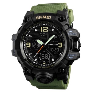 <span class=keywords><strong>SKMEI</strong></span> <span class=keywords><strong>1155B</strong></span> Montres-bracelets de Sport et de Course pour Hommes, Étanche, Mouvement Quartz LED, Réserve de Marche, Boussole Numérique, Bracelet Parapluie - Product Image 6