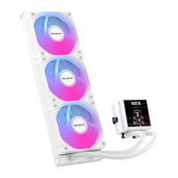 ICE APEX VISION S 360 WH Liquid Cooling Gaming Computer Case ARGB Ball Bearing Low Noise 28dB for Intel