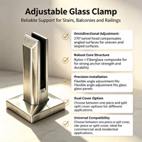 Mehrfarbiger Quadratischer Glas-Geländerpfosten Rahmenloses Geländer für Treppe/Balkon/Schwimmbad