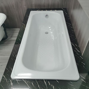 <span class=keywords><strong>Baignoire</strong></span> en <span class=keywords><strong>acier</strong></span> émaillé intégrée avec pieds de support - Product Image 5