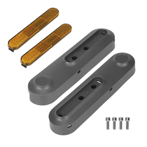 Cubiertas de moldura trasera izquierda y derecha MI 6 con 2 reflectores laterales, tiras reflectantes de advertencia de seguridad para scooter - Product Image 2