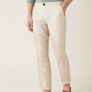 Custom Design Private Label Man, Casual Blank Linen <strong>Jogger</strong> <strong>Pants</strong> Wholesale Autumn Khaki Chino Trousers for <strong>Men</strong>/ - Product Image 3