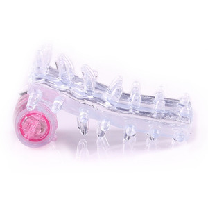 K0123 ซิลิโคนเป็นมิตรกับสิ่งแวดล้อมกันน้ำสีขาวแหวนค็อกริงเครื่องนวดลิ้นเครื่องสั่น RC012 - Product Image 1