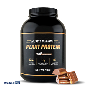 Proteine Vegetali Gold Standard Gusto Cocco, Polvere Proteica Vegetale 62% Proteine, Nutrizione <span class=keywords><strong>Sportiva</strong></span> - Product Image 1