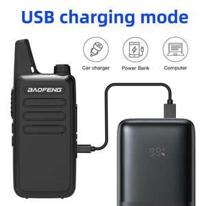 2pcs ban đầu Baofeng BF T20 2W Mini Analog Walkie Talkie cho người lớn với tai nghe USB sạc VOX rảnh tay ham hai cách phát thanh - Product Image 4