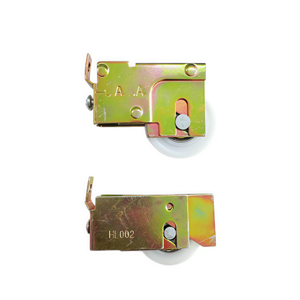 Petite <span class=keywords><strong>poulie</strong></span> à roulettes en nylon zingué à gorge en U réglable pour mini-fenêtre coulissante, fonctionnement silencieux - Product Image 2