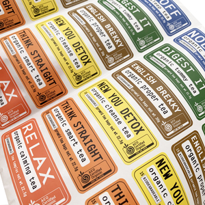 Il pacchetto di etichette adesive in rotolo di vinile con Logo personalizzato stampato utilizza un <span class=keywords><strong>adesivo</strong></span> per etichette rotonde di ringraziamento - Product Image 5