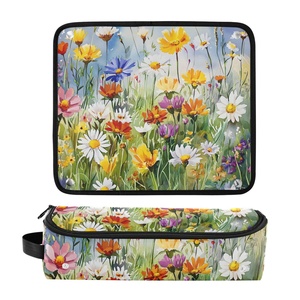 Rizador de Pelo de Nailon con Estampado Completo de Flores Silvestres de Hawái en Acuarela, con Bolsa de Viaje y Asa, Personalizable - Product Image 3