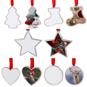 Blank Metal Christmas Socks Pendant Creative DIY Jewelry for Christmas Decorations - Product Image 1