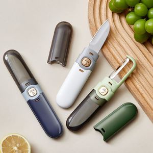 Couteau multifonctionnel 2-en-1 pour éplucher, découper et tailler les fruits et légumes, mini-couteau éplucheur de fruits personnalisé pour la cuisine - Product Image 3