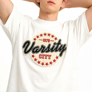 Camiseta Personalizada 100% Algodón, Gruesa, Lisa, para Impresión de Logotipo, Bordado, Estilo Urbano, Talla Grande, Venta al Por Mayor, Camiseta para Hombre - Product Image 1