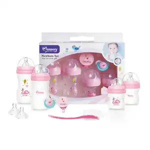 TOP quality safe material 2023 new born baby stuff baby feeding bottle gift set