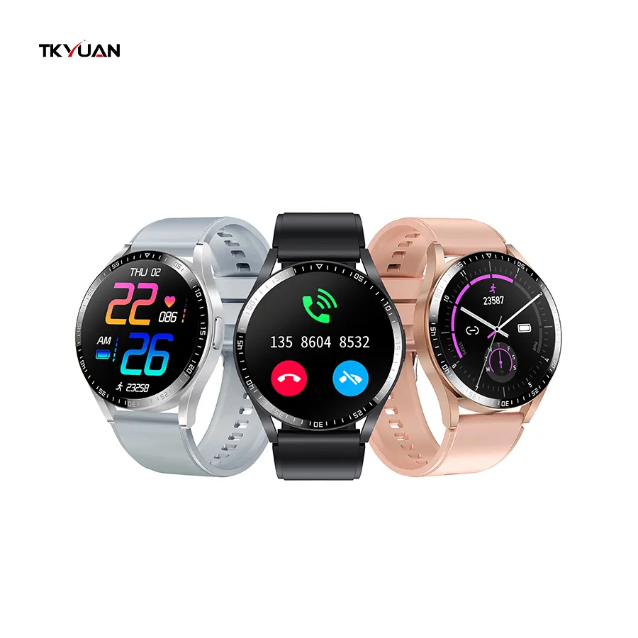 TKYUAN 2022 Smart Watch TKY-K35 BT Call Watch for Men Women Customize Watch Face Heart Rate Blood Pressure Monitor Smartwatch