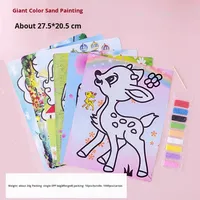 Ensemble de peinture au sable pour enfants, bricolage, éducatif, graffiti, maternelle, créatif, sable coloré, plastique ABS, 30x20x10cm, modèle