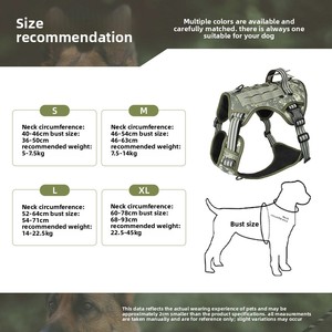 2025, venta al por mayor, arnés fuerte para perros, chaleco antiexplosión de 10.000 N para <span class=keywords><strong>pastor</strong></span> alemán/perros grandes - Product Image 4