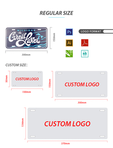 Placa de Matrícula de Metal Esmaltada con Logotipo Personalizado a Precio de Fábrica, Recuerdo Turístico de la Ciudad de <span class=keywords><strong>Michigan</strong></span> - Product Image 6