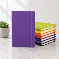 Carnet à couverture rigide en cuir A6 avec reliure cousue, 80 feuilles - Marque DX - Portable, idéal pour les affaires, l'école, pas cher pour les étudiants