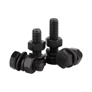 สลักเกลียวหัวหกเหลี่ยม8.8/10.9/12.9ทนแรงดึงสูงเหล็กกล้าคาร์บอนเพลน - Product Image 5