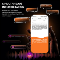 Traducteur portable AI102, assistant vocal, interprétation simultanée, enregistrement audio en temps réel, traduction intelligente AI de poche