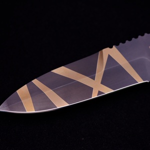 Cuchillo de Combate Táctico Personalizable RE Rome, Hoja de Acero Inoxidable de Alta Calidad, Mango de Goma Fija G10, para Uso Industrial y al Aire Libre - Product Image 3