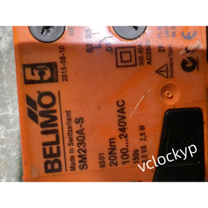 1 unidad de actuador de válvula de aire eléctrico BELIMO SM230A-S usado - Product Image 4
