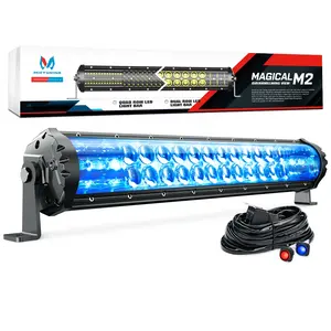 MICTUNING M2 Dual Row 19 Inch light led bar Iceblue Marker light led car 108W Off Road Driving LED Light Bars