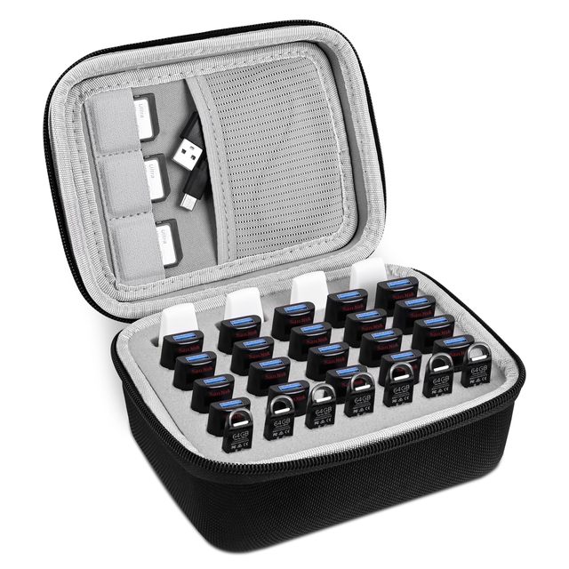 USB Flash Drive Storage Case Fit 3 Sizes USB Thumb Drive Hard Storage Case