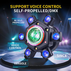 Faro LED a testa mobile Magic Ball a sei bracci da 100W con laser rosso/verde, strobo e DMX512 per parchi a tema e discoteche - Product Image 3