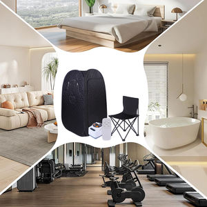 خيمة ساونا بخار محمولة بسعر المصنع، صغيرة للاستخدام الداخلي في غرفة النوم لشخص واحد، تصميم تقليدي لكامل الجسم للسبا المنزلي - Product Image 6