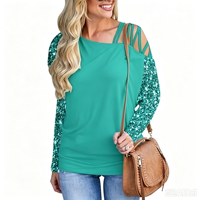 T-shirt long en molleton non tissé respirant imprimé vintage personnalisé avec logo frontal pour femme, idéal printemps-automne
