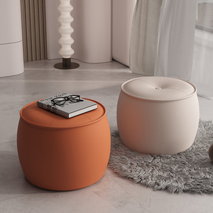 Petit <span class=keywords><strong>tabouret</strong></span> de luxe léger en bois massif pour la maison <span class=keywords><strong>Tabouret</strong></span> bas pour le rangement des chaussures Salon Canapé Table basse Pier assis - Product Image 2