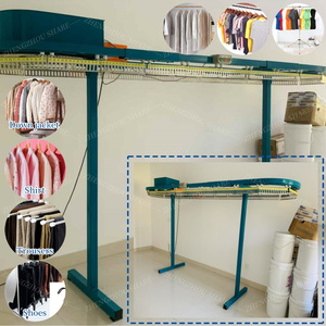 Satılık çamaşır kemer <span class=keywords><strong>metal</strong></span> dedektörü giysiler için zincir çamaşır giysi konveyör - Product Image 6