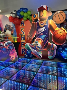 50x50cm RGB Night Club Disco DJ Floor <strong>Dance</strong> LED Spotlights 3D Time Tunnel Stage Lighting DMX Control Magnetic Music Equipment - Product Image 5