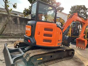 Mini-excavatrice Hitachi Zaxis 55 d'occasion du Japon, modèle ZX55/ZX55U/ZX55US/ZX55USR, 5,5 tonnes, sur chenilles en caoutchouc, à vendre - Product Image 5