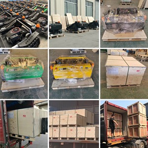 Tondeuse à gazon télécommandée Loncin Engine 452cc 60 °   Débroussailleuse à chenilles en caoutchouc pour pentes, machine à couper l'herbe de jardin - Product Image 5