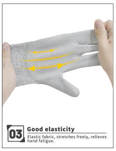 Tig vara soldagem nível 5 homens Luvas anti corte de segurança para o trabalho Prevenção Luvas de Segurança para Construção corte 5 luvas - Product Image 5