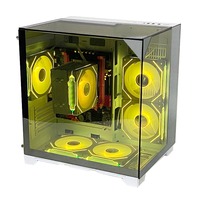 Pcooling Nouvelle conception Gaming M-Atx / Mini-Itx Boîtier d'ordinateur Pc Gaming Cpu Cooler Mid Tower Gaming Pc Cabinet