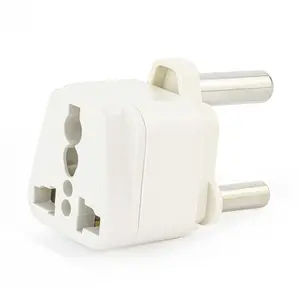 Adaptor steker daya tembaga Universal 250v 15a AU UK EU AS ke India Israel Malaysia Besar Afrika Selatan tipe M