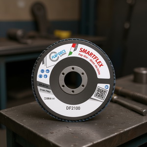Disco de Láminas Fervi Smartflex de 115 mm, Abrasivo Sin Hierro para Lijado de Metal - Product Image 2