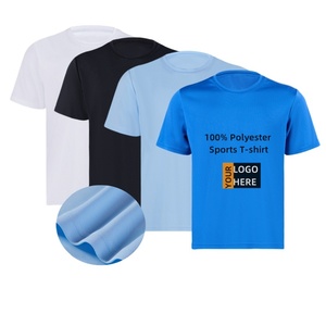 TKAN191 Summer Men's <b>Polyester</b> Short Sleeve T-shirt Sports Dry Quick Breathable Men's T shirt custom Logo Printing <b>TShirt</b> - Product Image 1