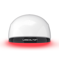 Casque de Croissance Capillaire Lescolton 162 Diodes, Appareil Portable de Thérapie Laser Contre la Chute des Cheveux, Casque de Repousse Capillaire à Lumière Rouge