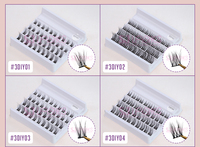 Boîte de cils d'emballage personnalisé, cils d'anime biodégradables pour cils Foxy Eye Look Fan