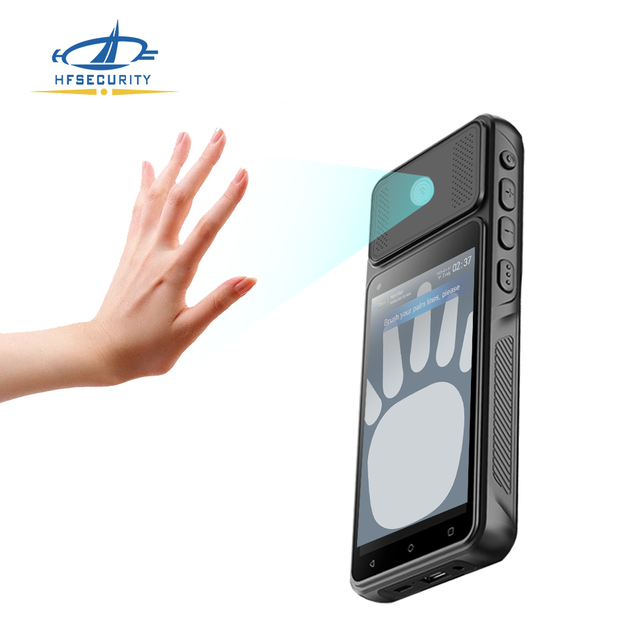 HFSecurity PVR15 Face Card Mobile Palm Vein Scanner Outdoor PVR Device for Meal Distribution on Verification
