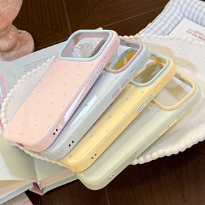 เคสโทรศัพท์ลายจุดสีตัดกันสไตล์ Ins สำหรับ iPhone 17 16 Pro 15 14 13  แบบนิ่มกันกระแทก - Product Image 1