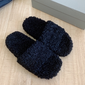 Mode tendance femmes plate-forme concepteur pantoufles intérieur fourrure toboggan avec entreprise maison chaussures chaudes fourrure pantoufles pour femmes - Product Image 5