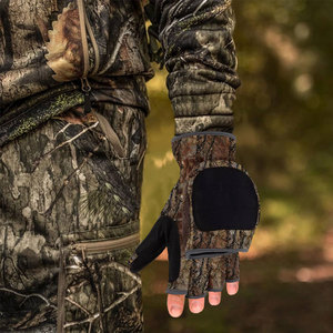Durable Design Men Women Waterproof Warm Half-Finger <strong>Camouflage</strong> Outdoor Adventures Use Winter Hunting <strong>Gloves</strong> for Fishing - Product Image 3