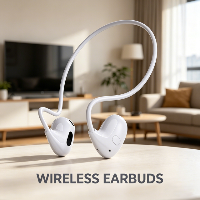 OWS PRO Open-Ear Wireless Earbuds with Digital Display IPX-5 Waterproof 5-10 Hours Playtime Sports Earphones for IOS/Android