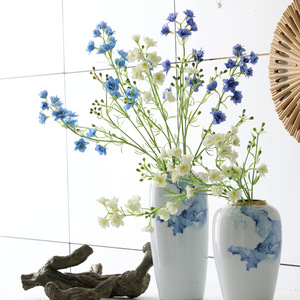 Delphinium Viola Real Touch di Alta Qualità, Fiore Artificiale Realistico a Forma di Piccola Rondine per Decorazioni Casa e Matrimonio - Product Image 4